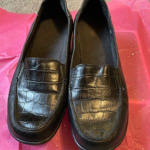 Black loafers